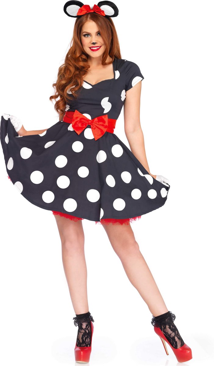 Mickey & Minnie Mouse Kostuum | Muis Mooier Dan Minnie | Vrouw | Medium / Large | Carnaval kostuum | Verkleedkleding